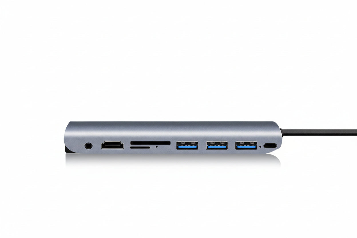 USB C HUB docking station 9 in 1Type-C HDMI VGA low temperature mobile computer expansion docking accessories