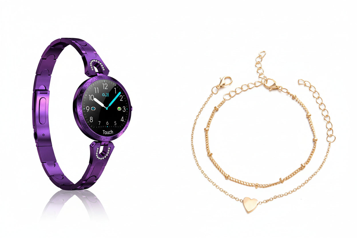 Fashion Women's Smart Watch Waterproof Wearable Device Heart Rate Monitor Sports Smartwatch for Women Ladies