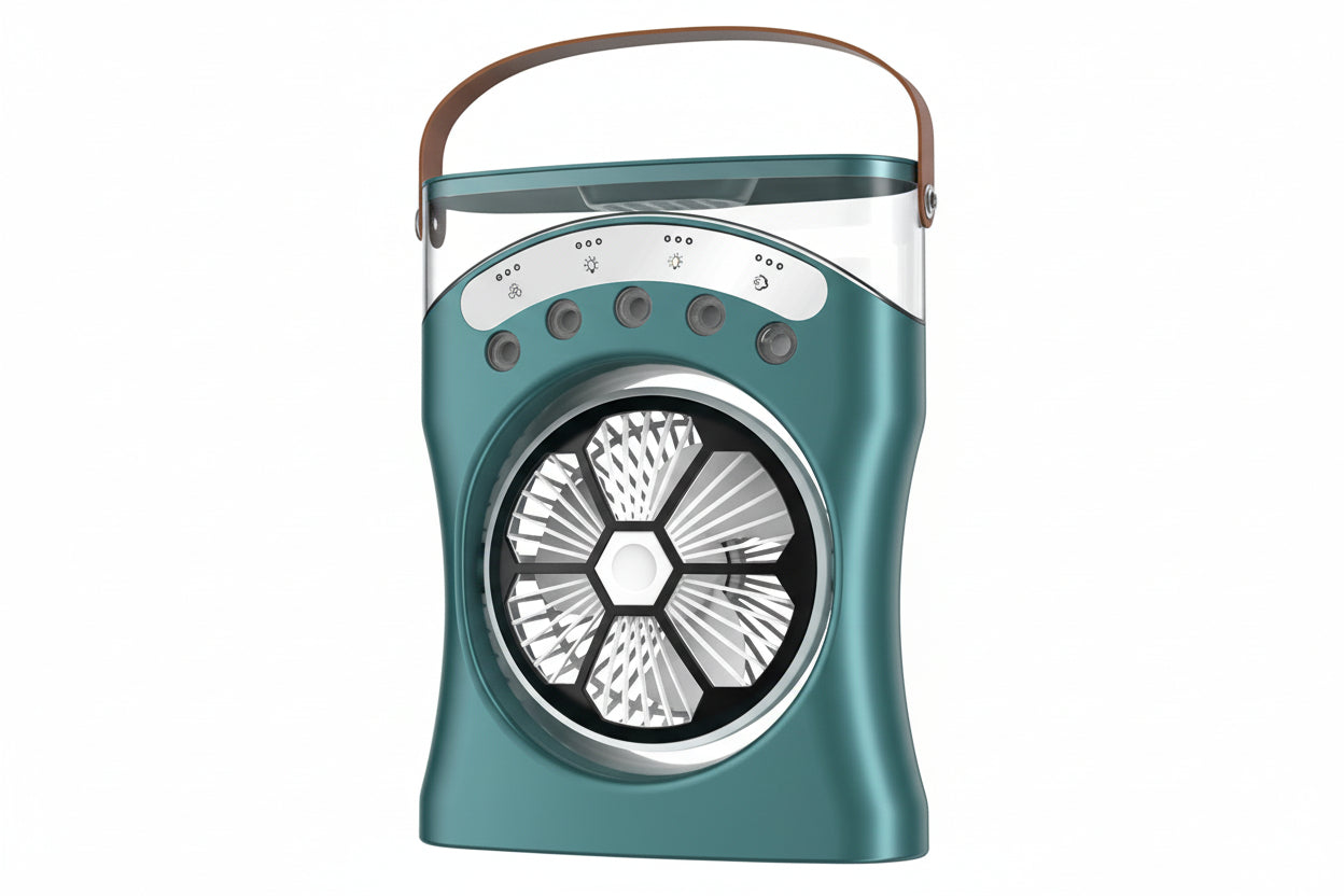 Portable Fan Portable Mini Humidifier Fan Water Spraying Fan Rechargeable Cooler Air Adjustment Fan For Hot Weather