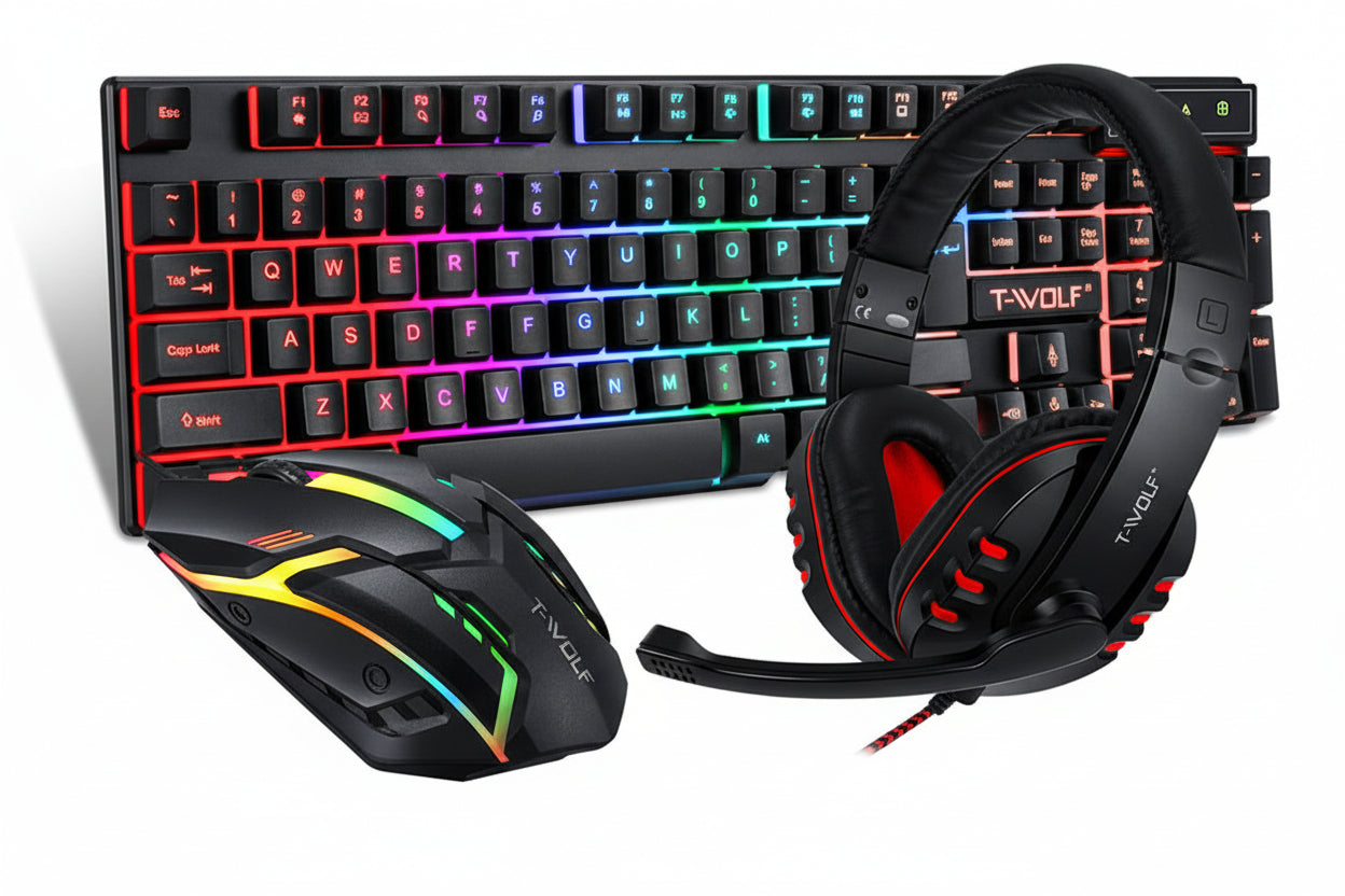 Thunder Wolf Keyboard Mouse Suit Game Luminous Game Office Home