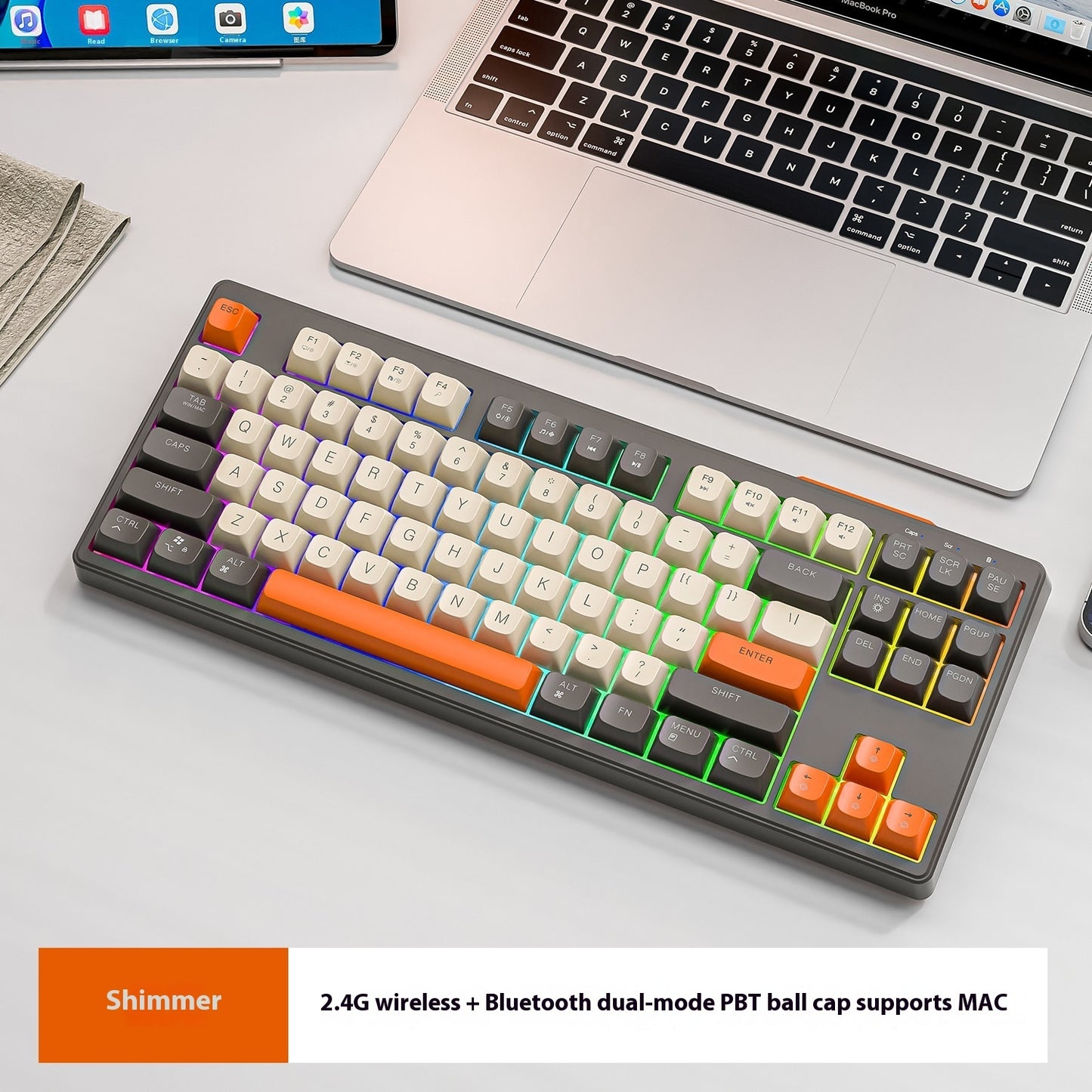 Wireless Bluetooth Dual Mode Mechanical Feeling Keyboard