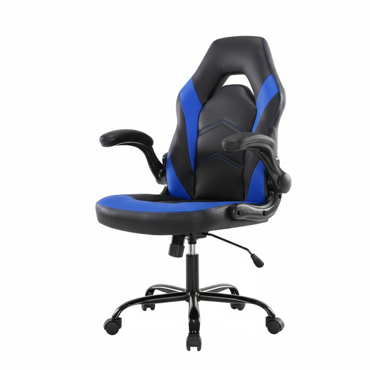 PU Leather Ergonomic Office Chair Swivel Computer Gaming Chair With Lumbar Support