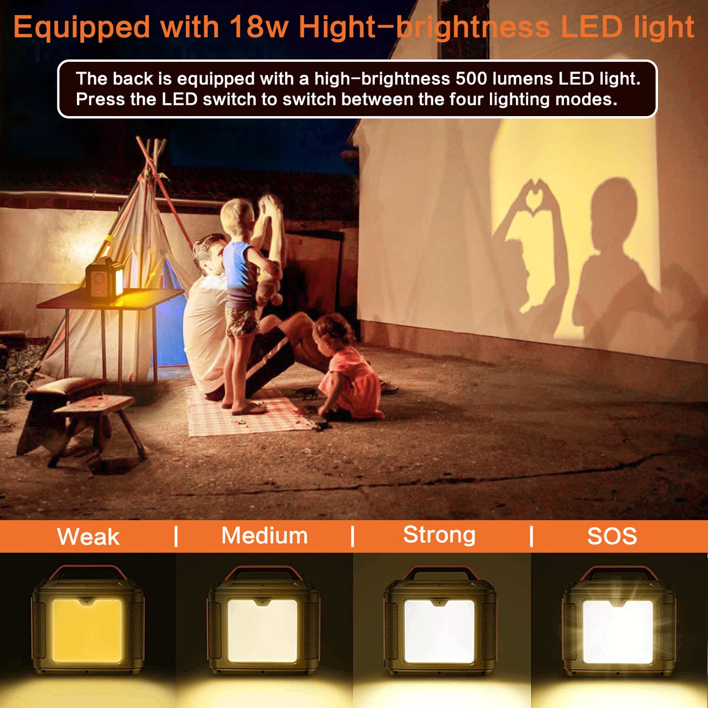 US Plug Portable Power Station P302,300W 296Wh Backup Lithium Battery,Solar Generator For Home And Outdoor Emergency Power Supply,Solar Panel Is Not Included