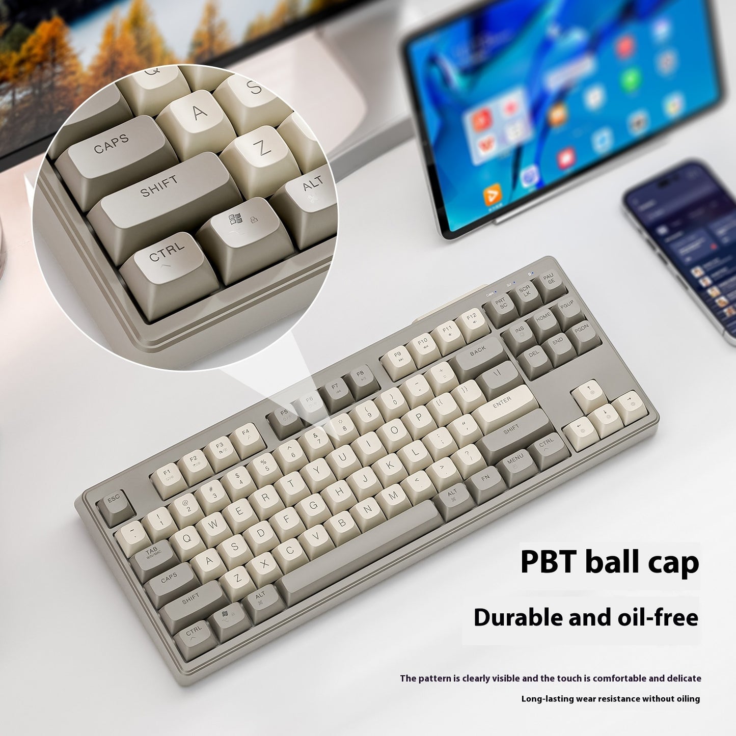Wireless Bluetooth Dual Mode Mechanical Feeling Keyboard