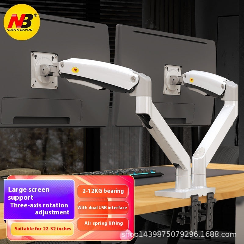 Computer Dual Screen Monitor Smart Desktop Up And Down Lifting Display Rack