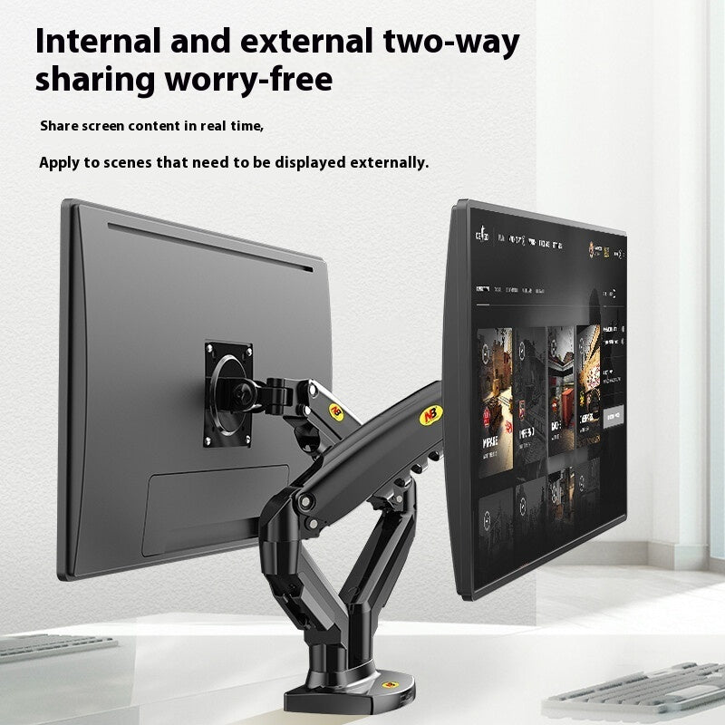 Computer Dual Screen Monitor Smart Desktop Up And Down Lifting Display Rack