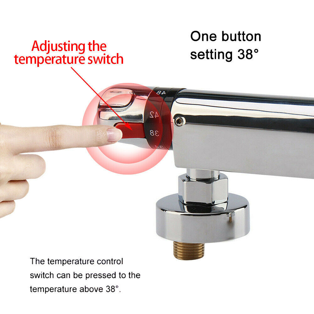 Copper Temperature Thermostatic Rain Shower Thermostatic Faucet  Control Faucet