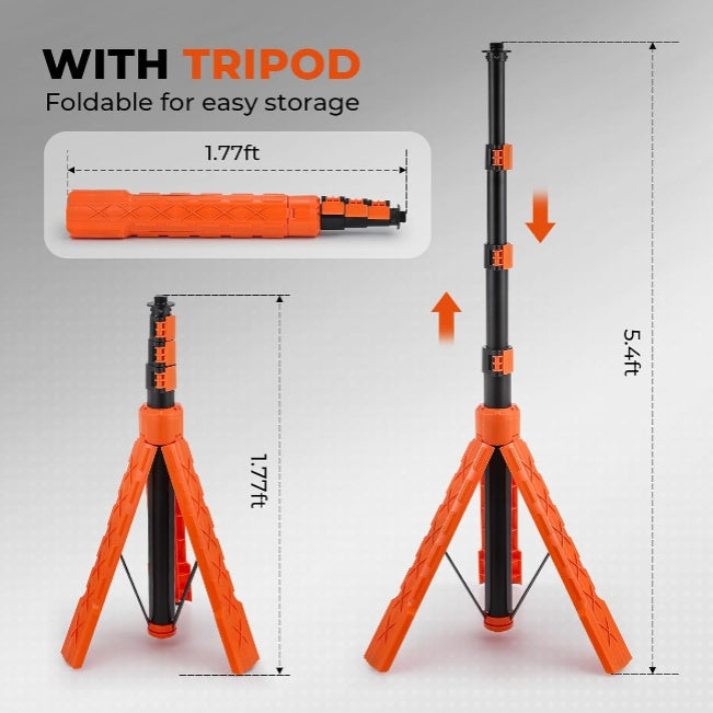 Light With Stand Triple Cordless LED