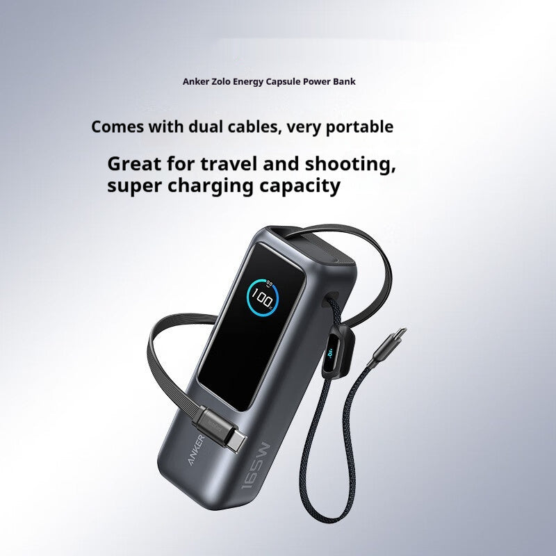 Comes With Two-wire Power Bank Fast Charging Mobile Power Supply