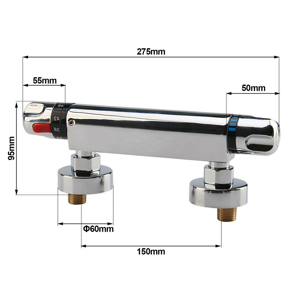 Copper Temperature Thermostatic Rain Shower Thermostatic Faucet  Control Faucet