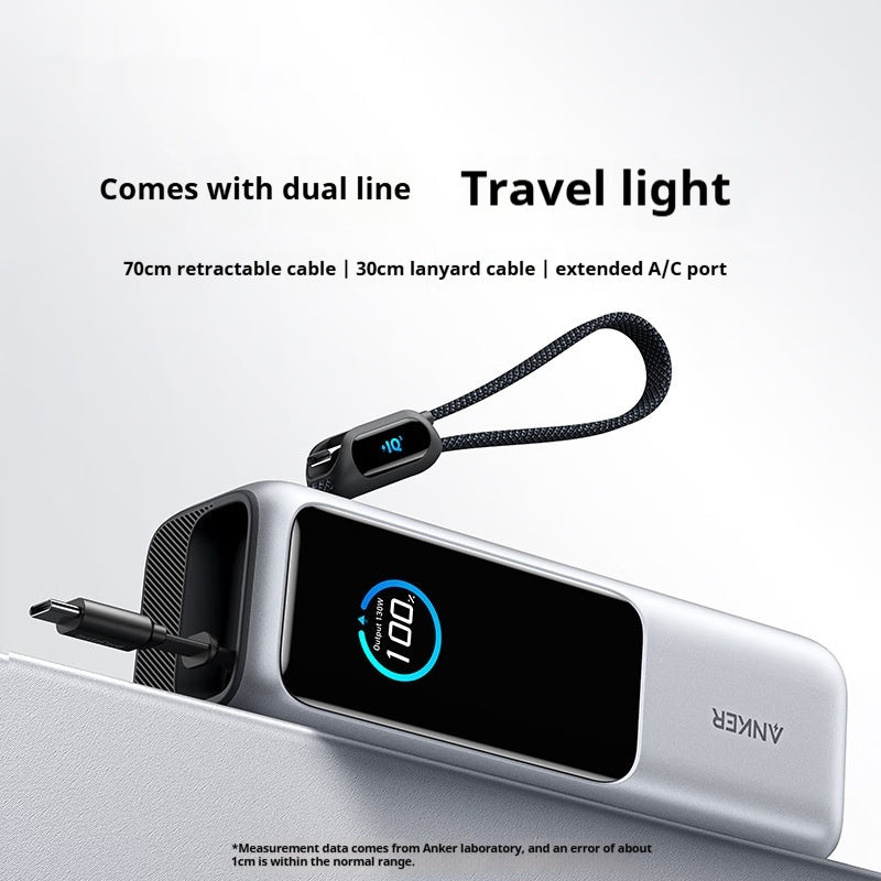 Comes With Two-wire Power Bank Fast Charging Mobile Power Supply