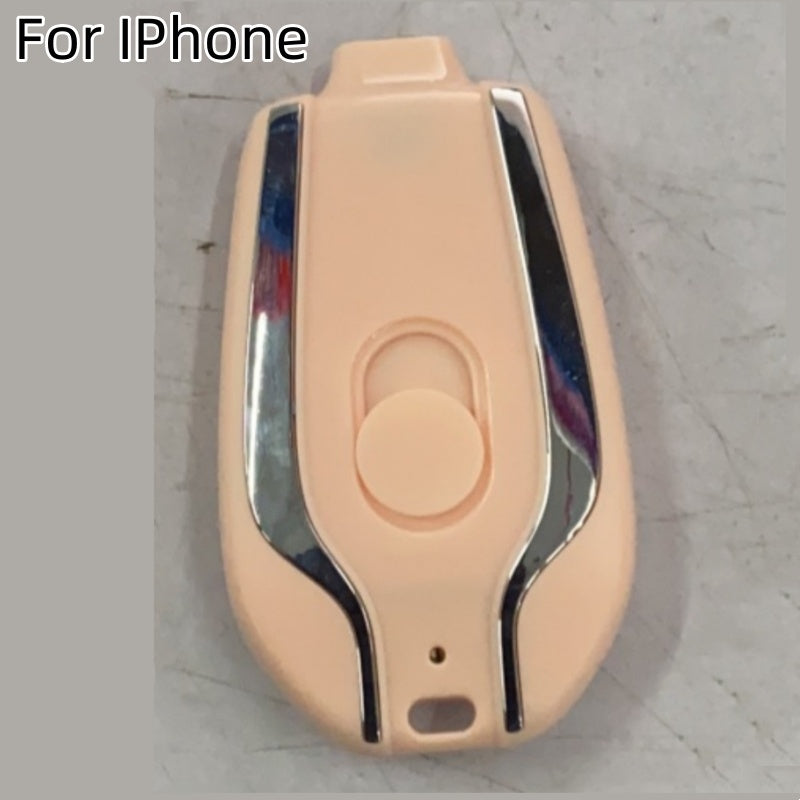 Mini Power Emergency Pod Keychain Charger With Type-C Ultra-Compact Mini Battery Pack Fast Charging Backup Power Bank