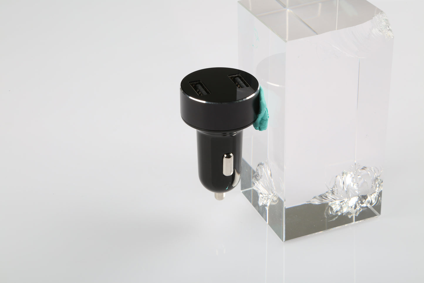 Universal 15W-3.1A Dual USB Car Charger Adapter Aluminum Alloy Fast Car Charging Adapter For IOS Phone XR XS Tablet PC