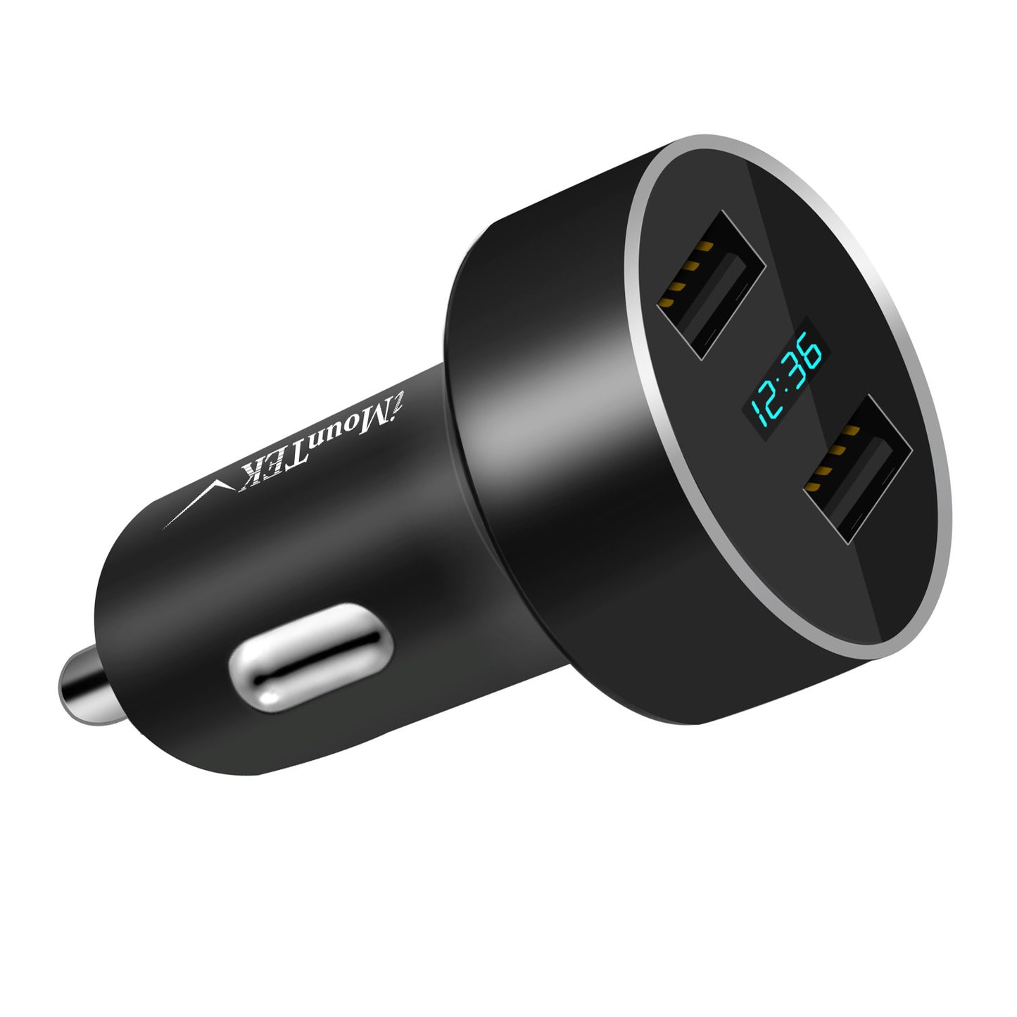 Universal 15W-3.1A Dual USB Car Charger Adapter Aluminum Alloy Fast Car Charging Adapter For IOS Phone XR XS Tablet PC