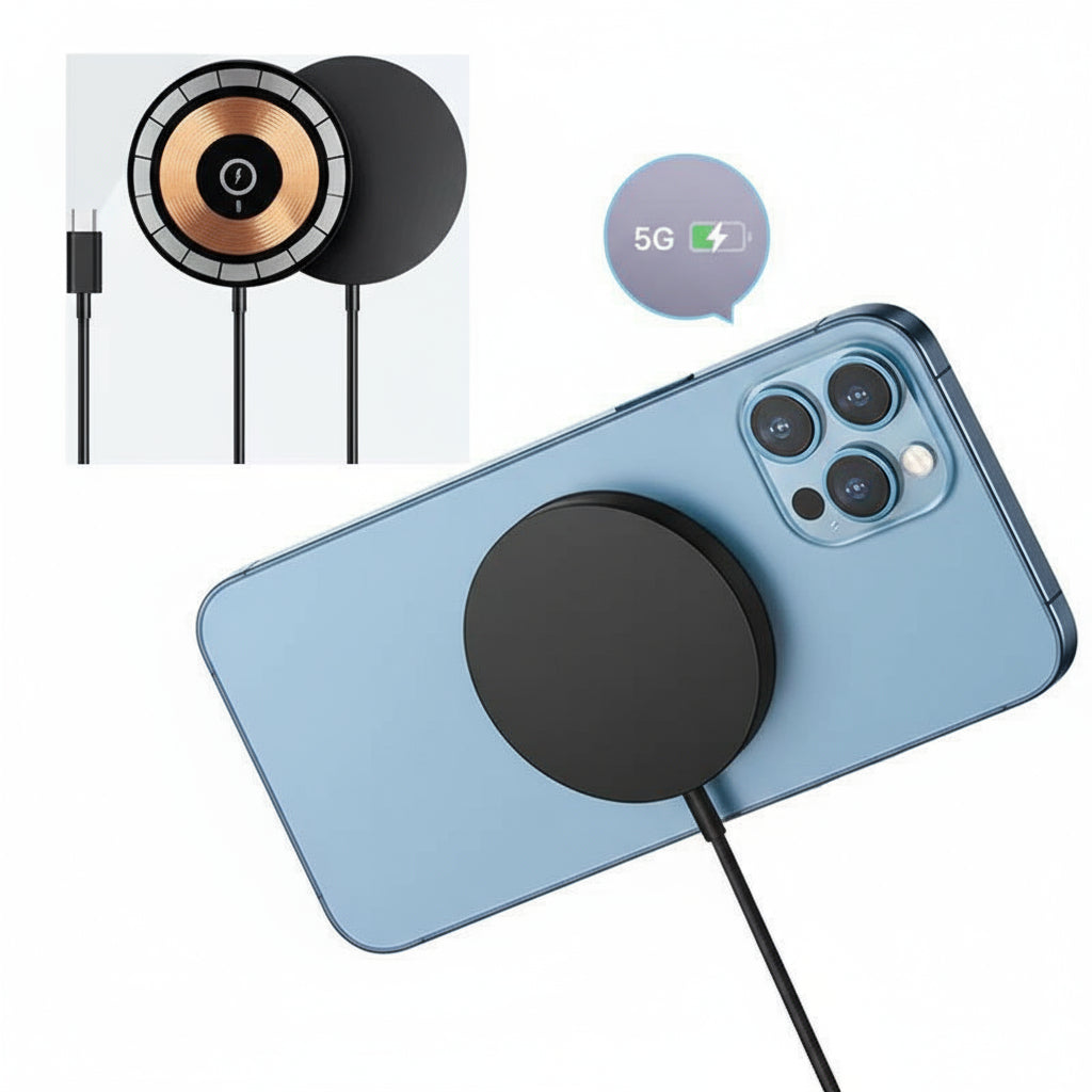 The Qi Wireless Charger 15w Magnetic Wireless Fast Charging Is Suitable For 12, 13, 14, 15 And 16 Mobile Phone Models