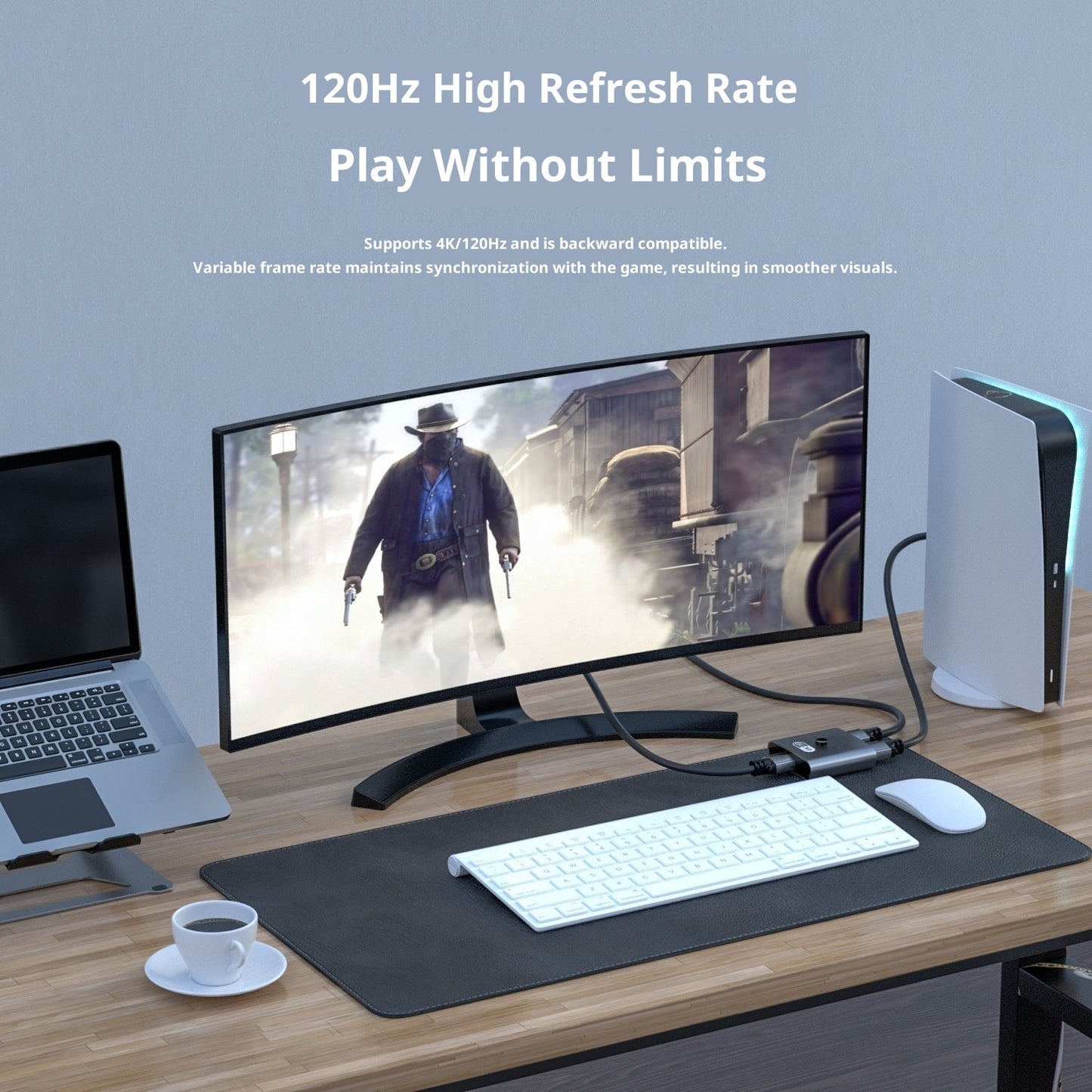 AB Two-in-one-out Supports 4K Bidirectional Switcher Split Screen