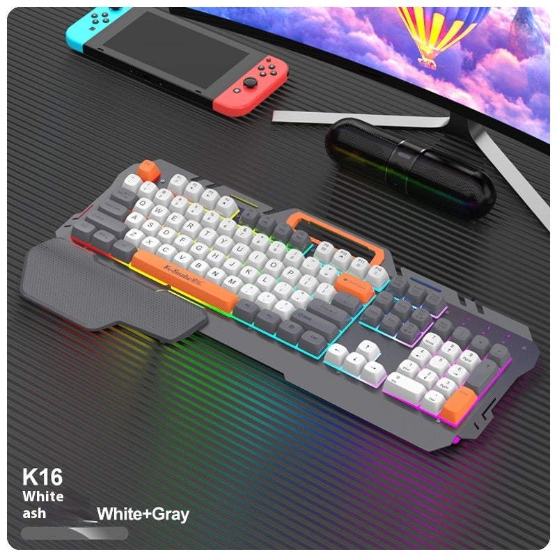 Wired Game Keyboard Color Matching Notebook Key Mouse Suit