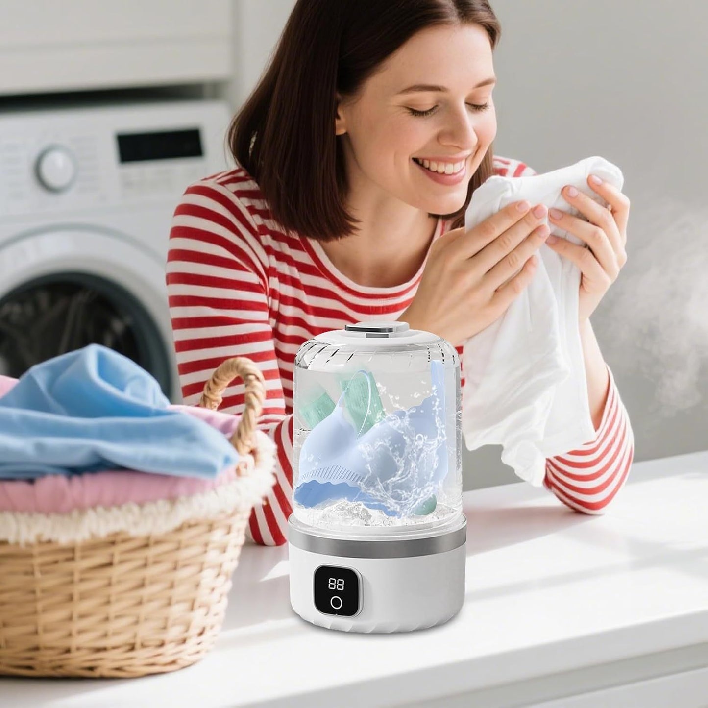 Portable Underwear Washing Machine Rechargeable Mini Washing Machine For Socks