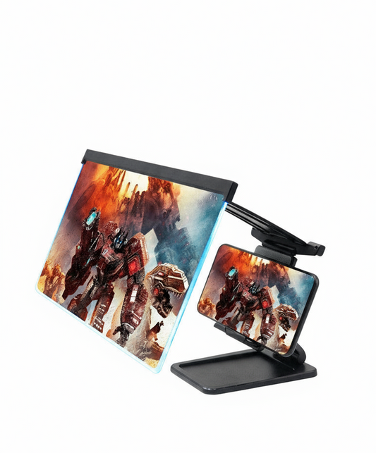 Compatible with Apple, 12 Inch Mobile Phone Screen Amplifier For IPad Movie Folding Shading 3D Screen Mobile Phone Amplifier Magnifier Cellphone Holder