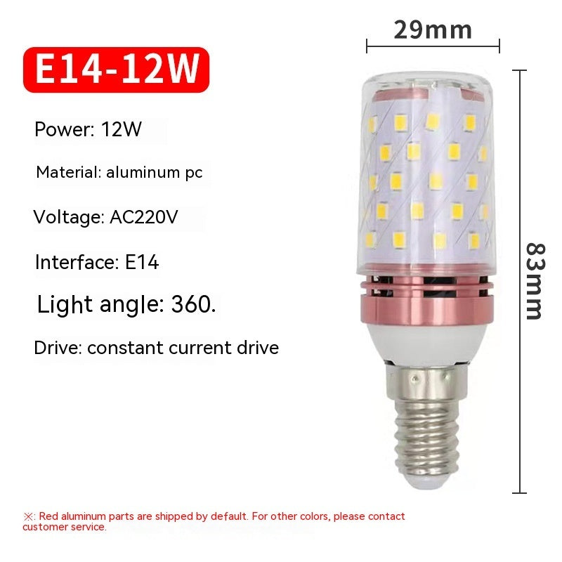 Corn Bulb LED12WE14 Energy-saving Bright Screw Bulb